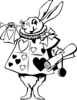 Rabbit From Alice In Wonderland Clip Art